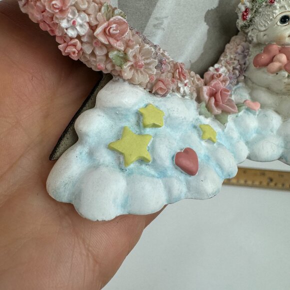 Small Vtg Dreamsicles Cherub Angel Heart Shape Picture You Picture Photo Frame - Picture 8 of 14